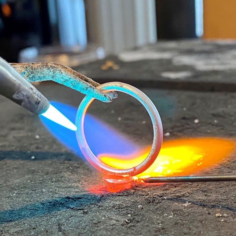 solder, silver ring, metalsmith, handcrafted jewelry
