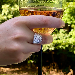 ring, silver, Mandala Collection, mandala texture, leaf