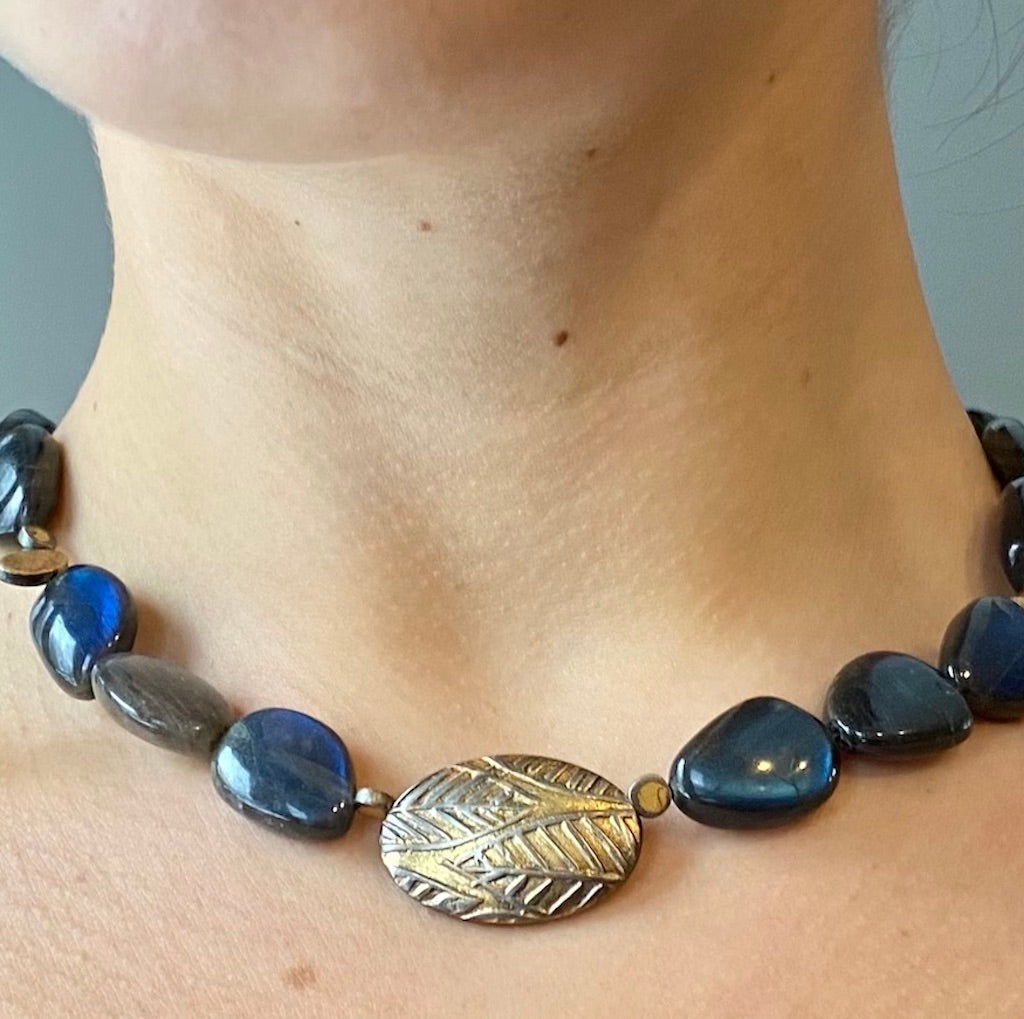 Labradorite Keum-Boo Necklace