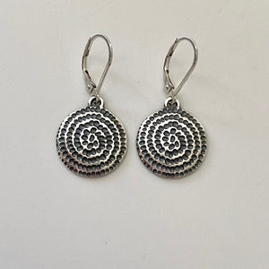 Textured Spiral Earrings