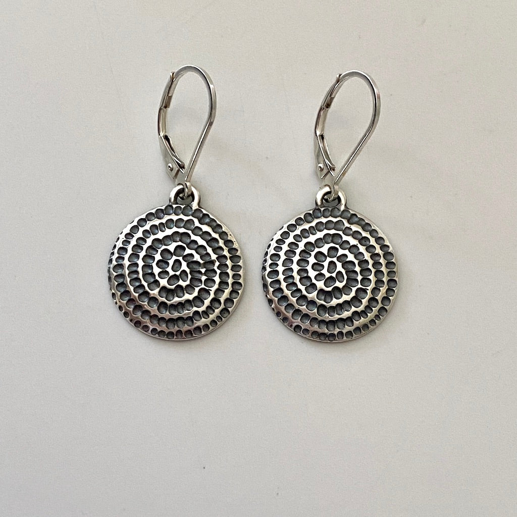 Textured Spiral Earrings