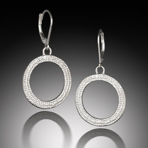 Earrings, silver, Argentium Silver, low tarnish, hoops, handcrafted, jewelry