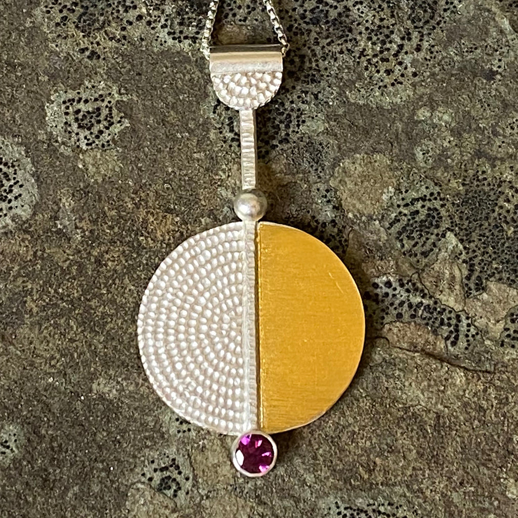 Half and Half Mandala Pendant