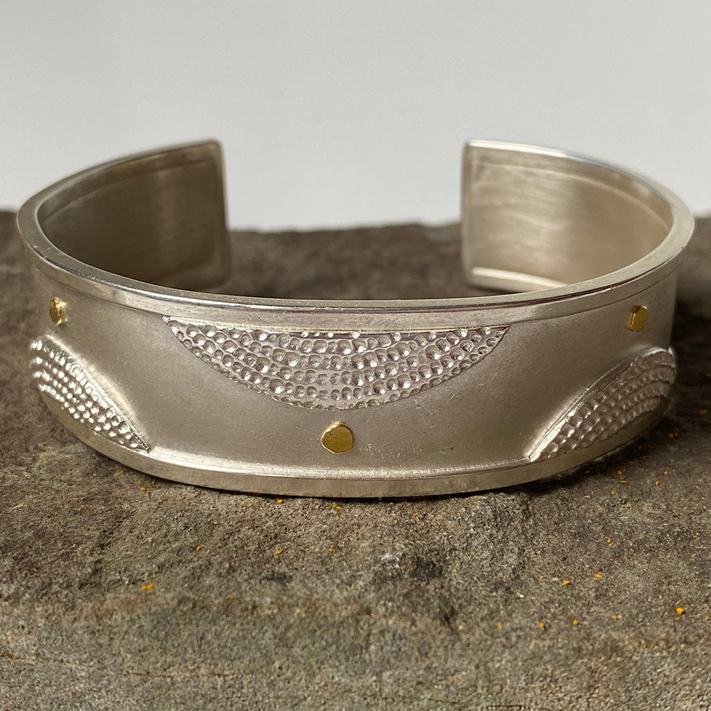 Gold Dot Mandala Cuff