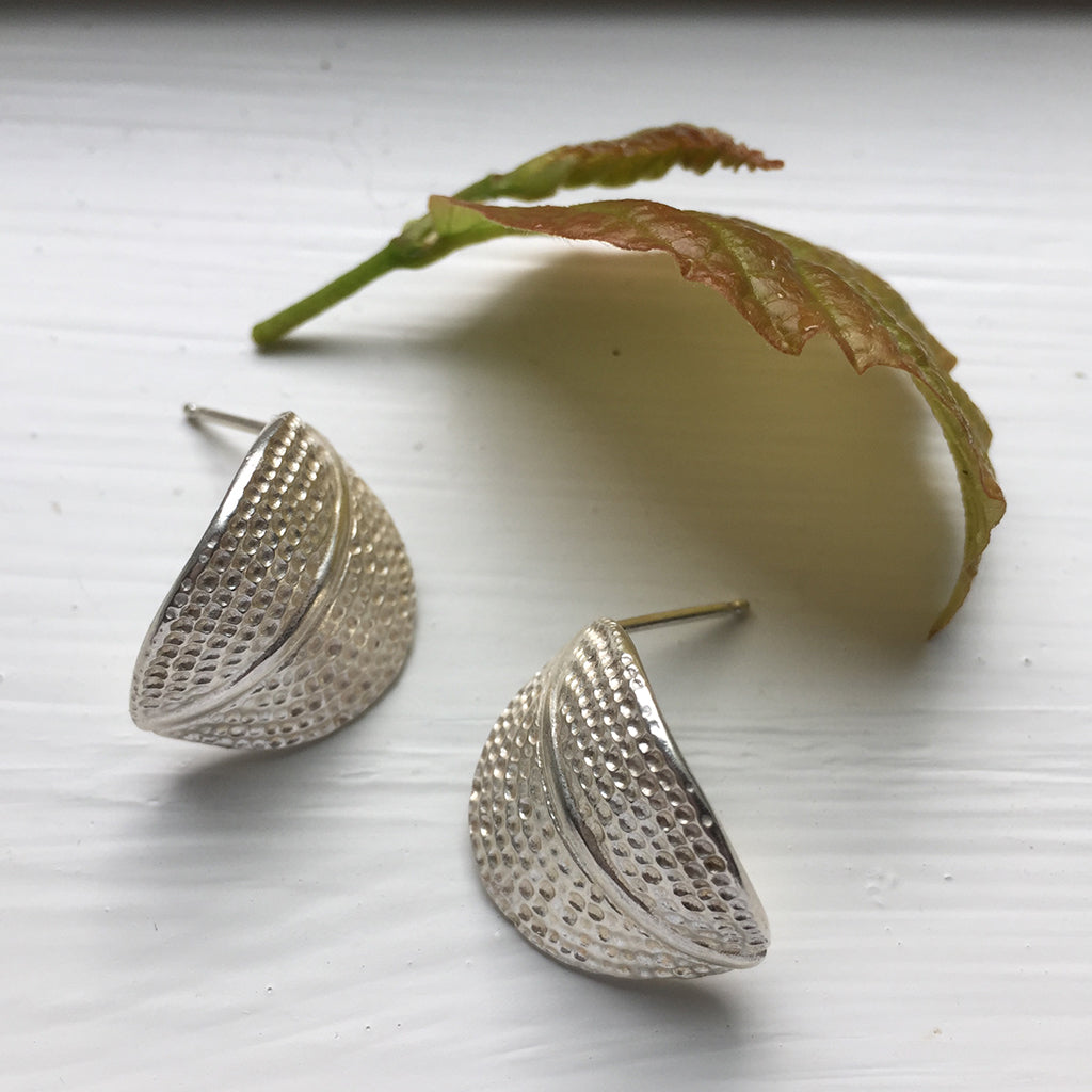 Curled Leaf Mandala Earrings