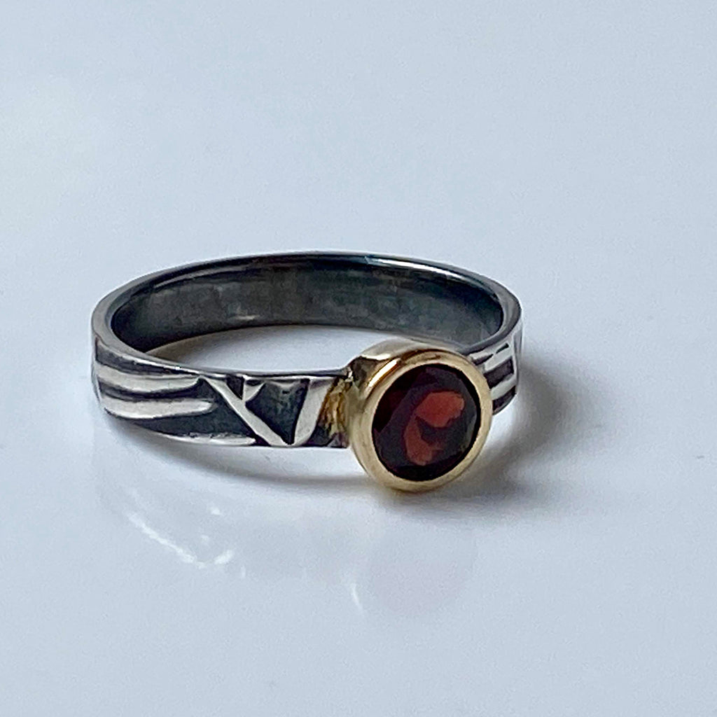 Totem Ring with Gemstone - Karen Eisenberg Designs