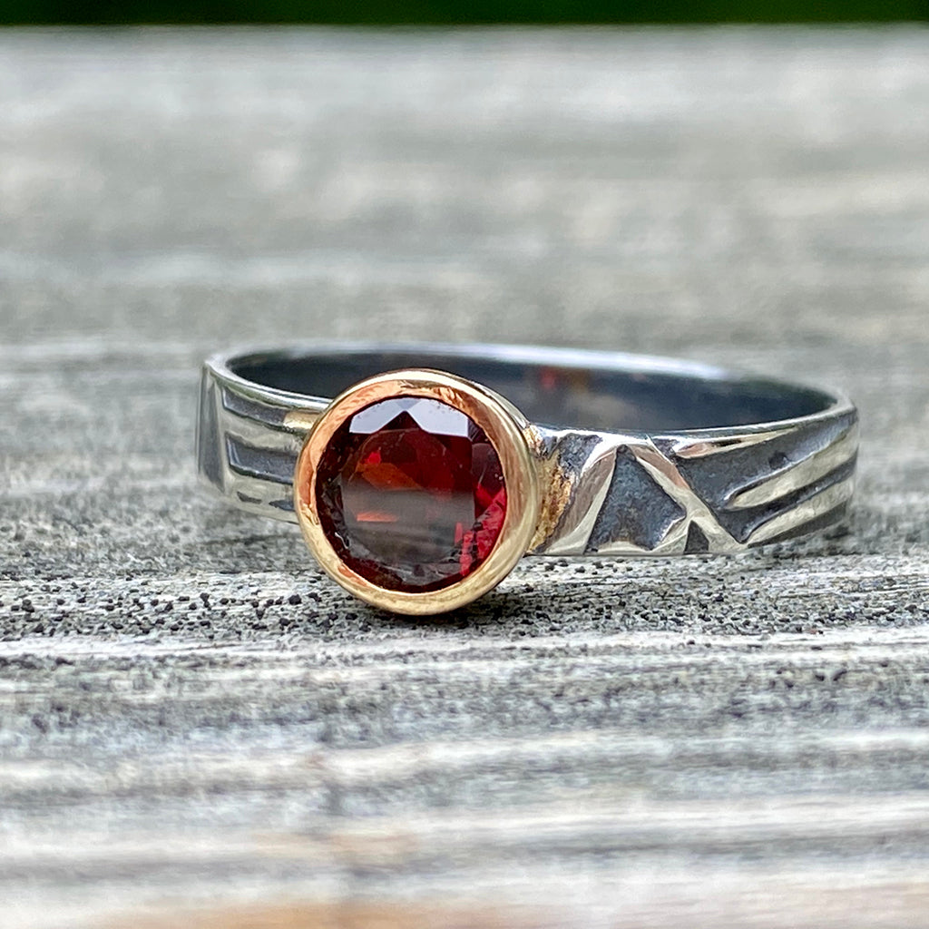 Totem Ring with Gemstone